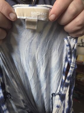 Michael Kors Blue Tie-Dye Romper